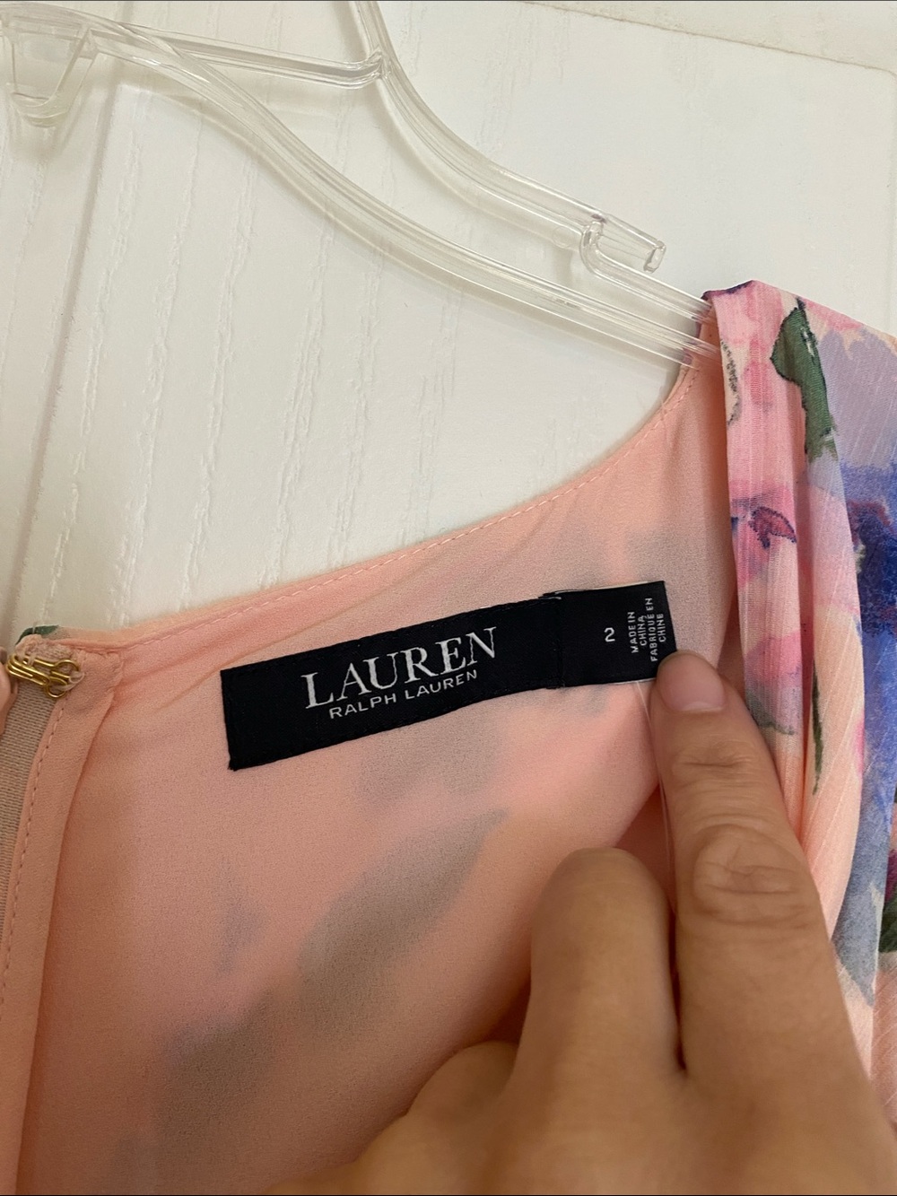 Ralph Lauren Pink Floral Chiffon Maxi Dress - Picture 3 of 6